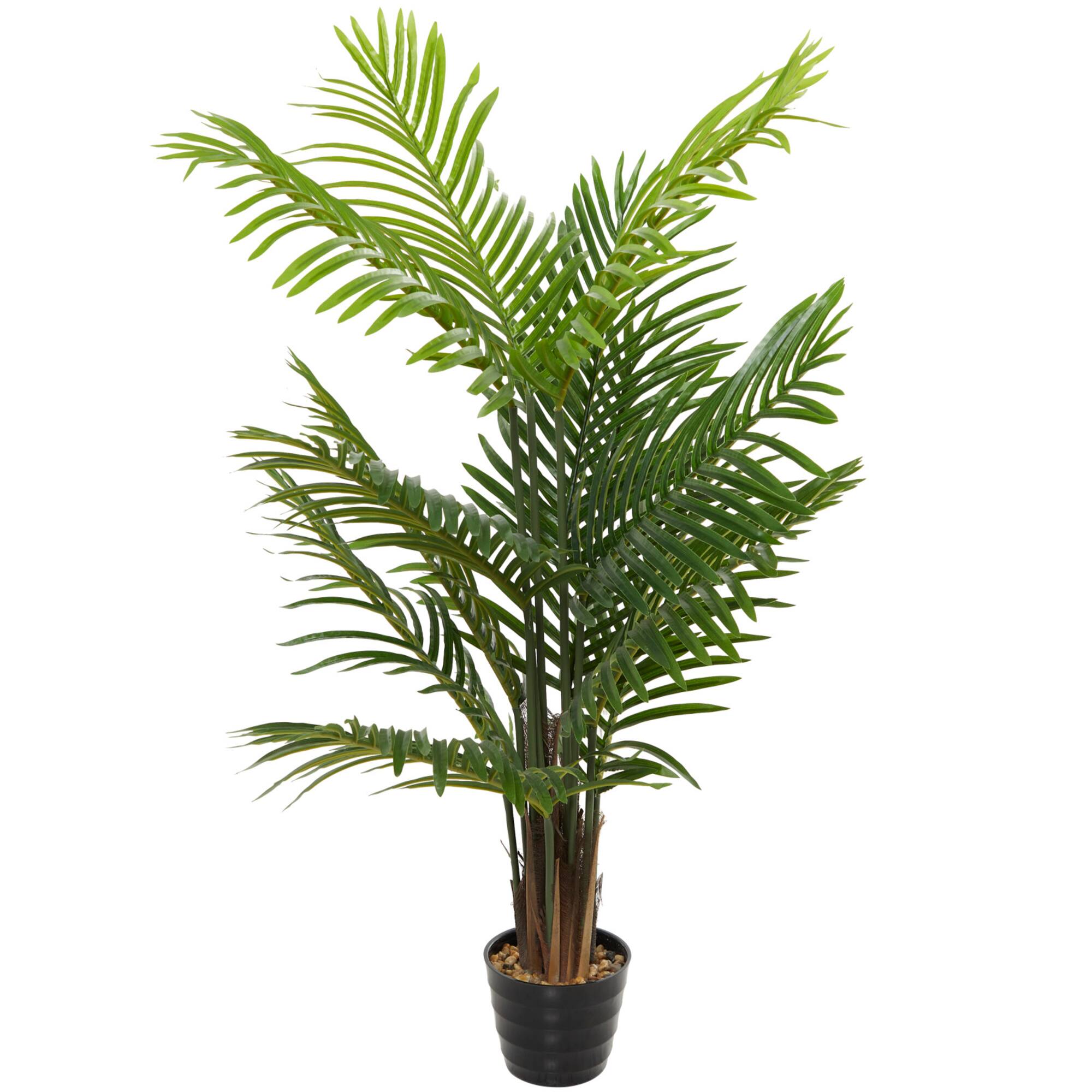 43" Green Vinyl Contemporary Artificial Tree in a Melamine Pot